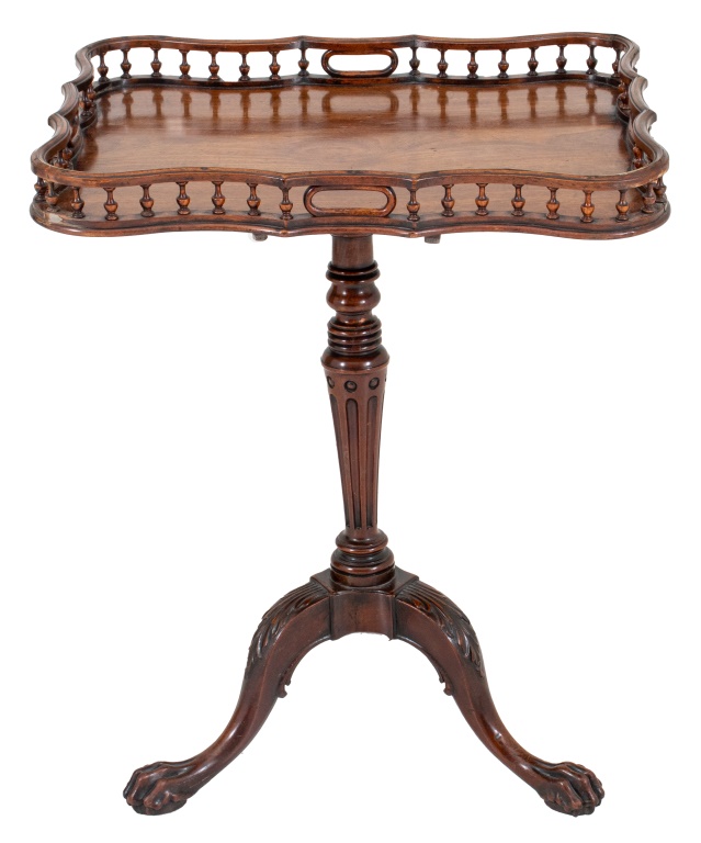 GEORGE III TRAY TOP TRIPOD TABLE