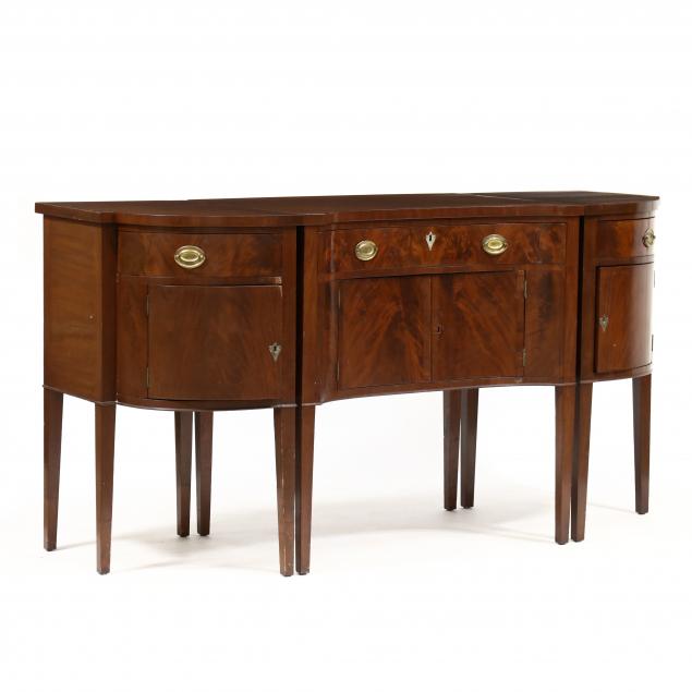 GEORGE III TRI-PART MAHOGANY SERVER