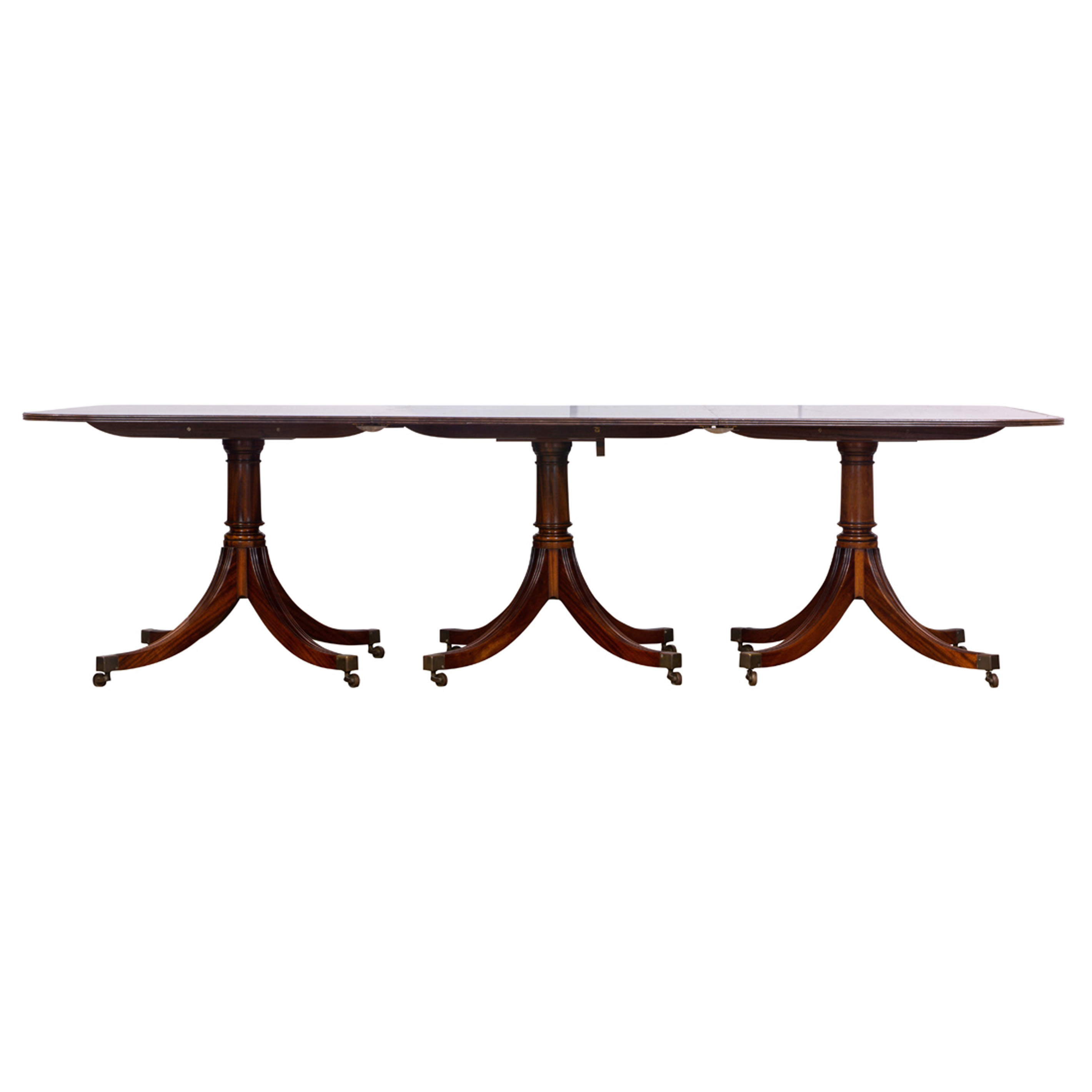 GEORGE III TRIPLE PEDESTAL DINING
