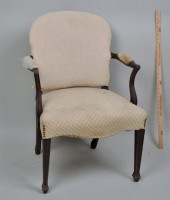 GEORGE III UPHOLSTERED OPEN AR