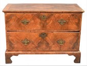GEORGE III WALNUT AND BURL WAL