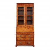 GEORGE I/II WALNUT BUREAU BOOK