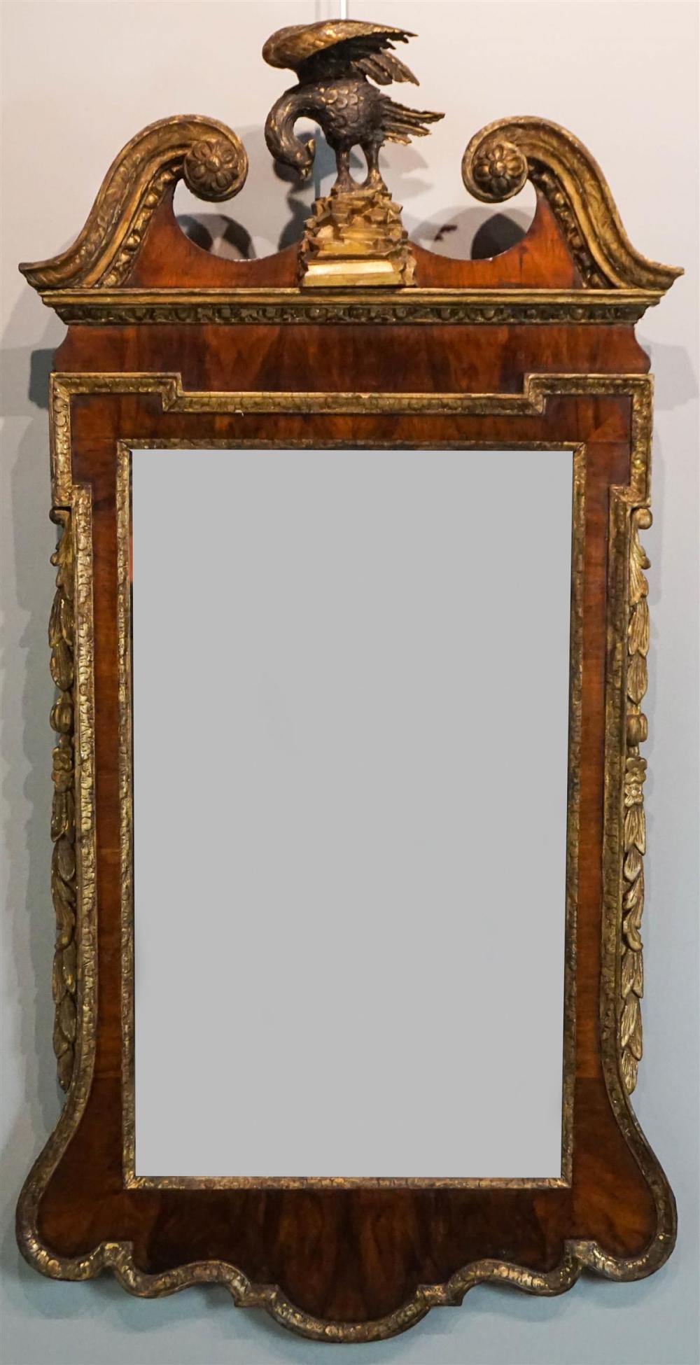 GEORGE III WALNUT PARCEL-GILT