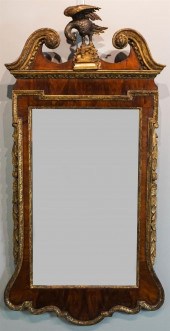 GEORGE III WALNUT PARCEL-GILT