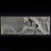 GEORGE III WHITE MARBLE CHIMNE