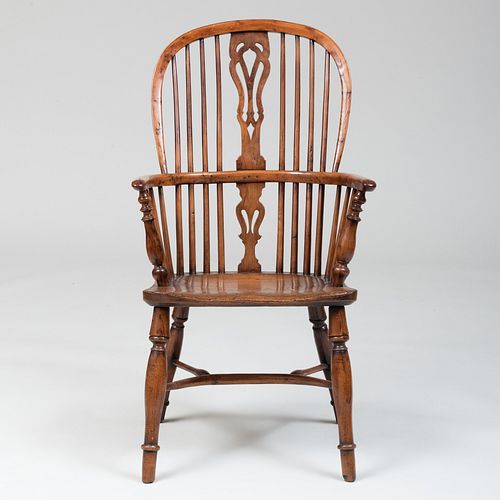 GEORGE III YEW WOOD AND ASH WINDSOR