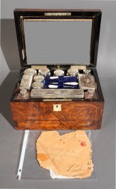 GEORGE II/III BURL WALNUT TRAV