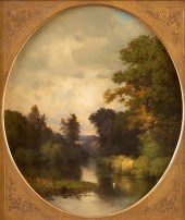 GEORGE INNESS "SOLITUDE" OIL O
