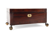 GEORGE IV BRASS INLAID MAHOGAN