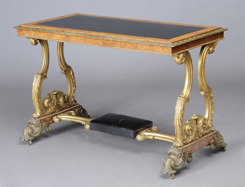 GEORGE IV BRASS-MOUNTED POLLARD OAK