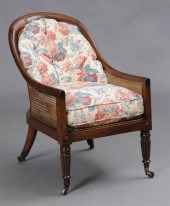 GEORGE IV CARVED MAHOGANY BERG