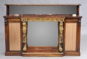 GEORGE IV CARVED ROSEWOOD AND