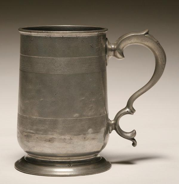 George IV English pewter tankard