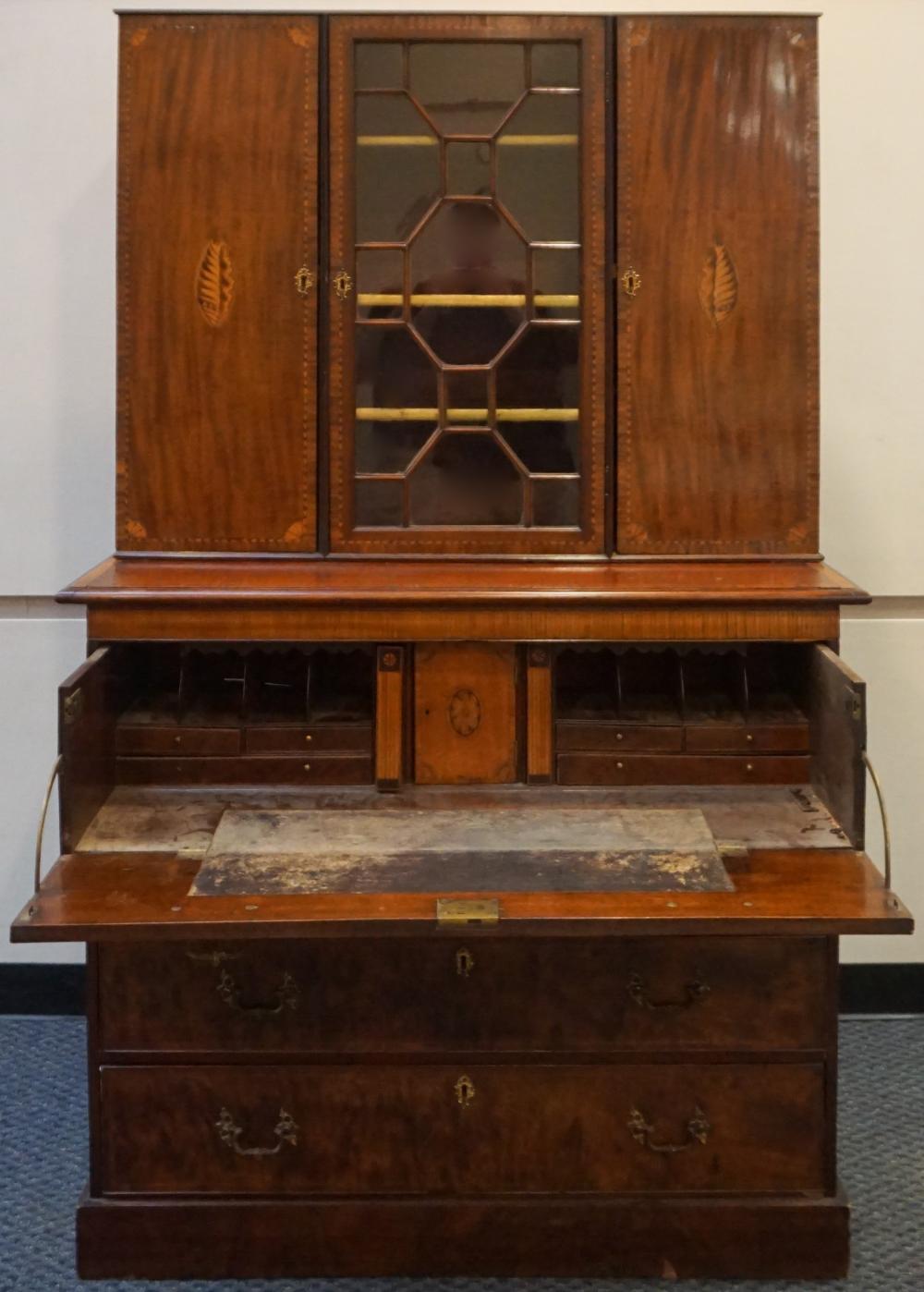 GEORGE IV INLAID MAHOGANY TWO