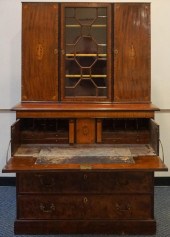 GEORGE IV INLAID MAHOGANY TWO