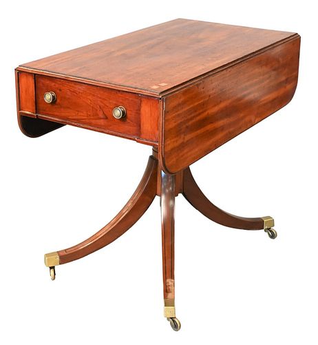 GEORGE IV MAHOGANY DROP LEAF TABLE,