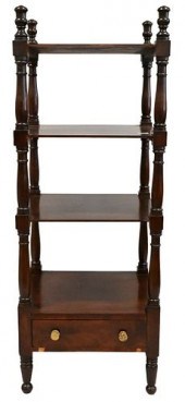 " GEORGE IV MAHOGANY ETEGERE"G