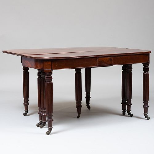 GEORGE IV MAHOGANY EXTENDING DINING
