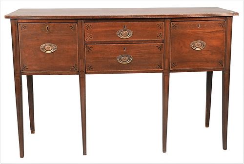 GEORGE IV MAHOGANY SIDEBOARD,