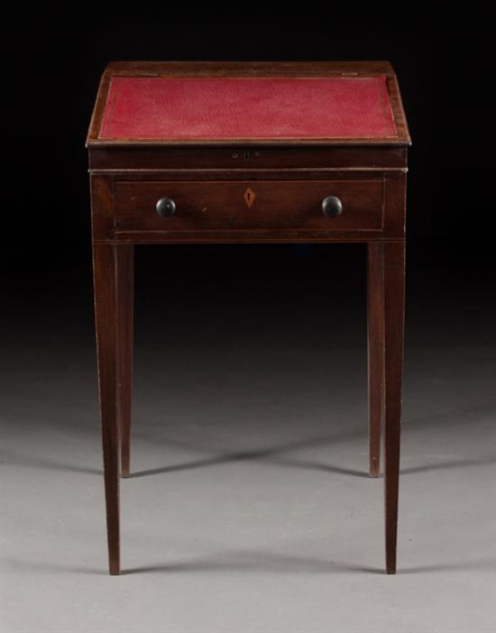 George IV mahogany slant lid