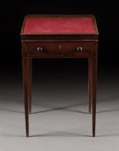 George IV mahogany slant lid w