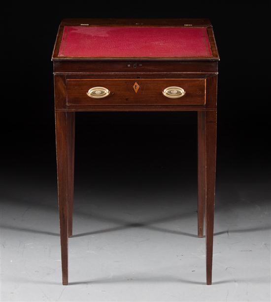 George IV mahogany slant-lid
