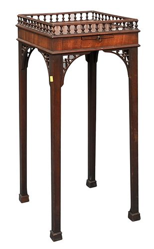 GEORGE IV MAHOGANY STAND, HAVING