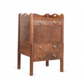 GEORGE IV MAHOGANY TAMBOUR CAB