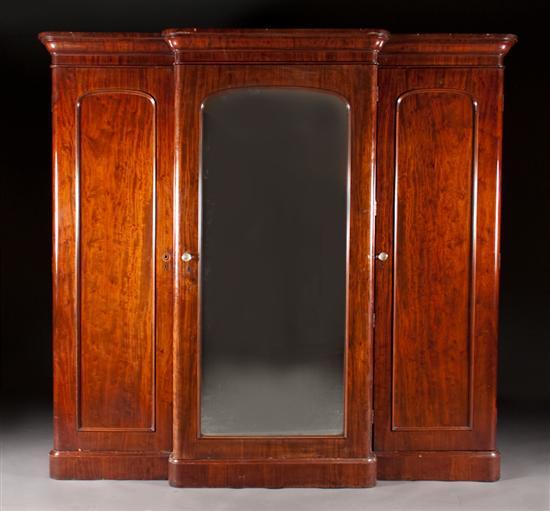 George IV  mahogany three-door