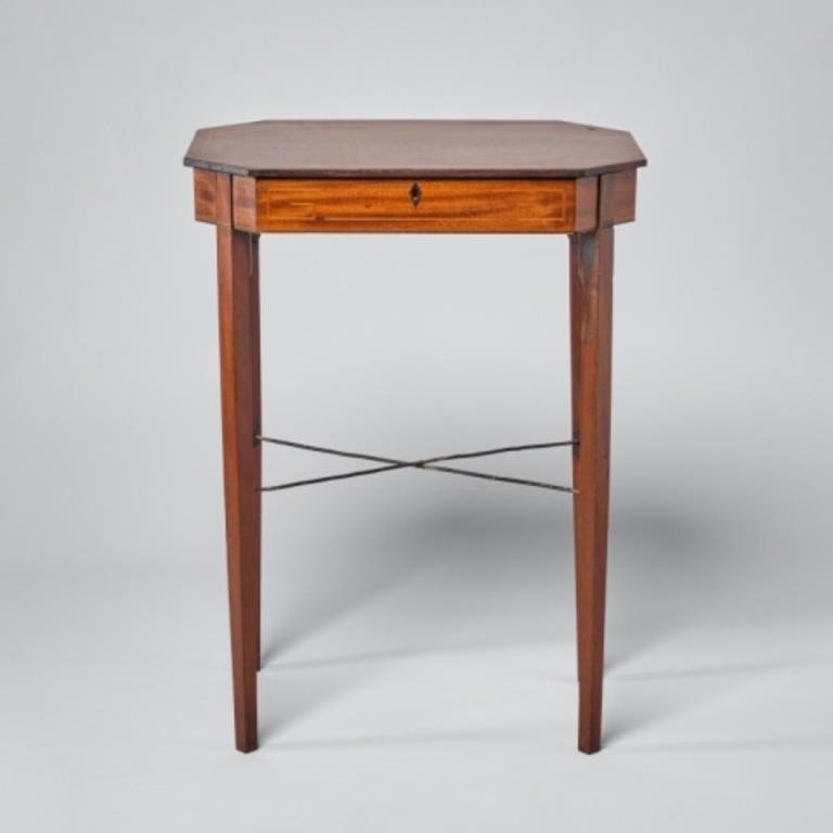 GEORGE IV MAHOGANY WORKTABLEA