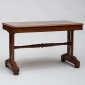 GEORGE IV MAHOGANY WRITING TAB