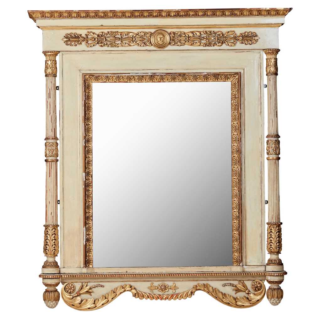 GEORGE IV PAINTED AND PARCEL-GILT