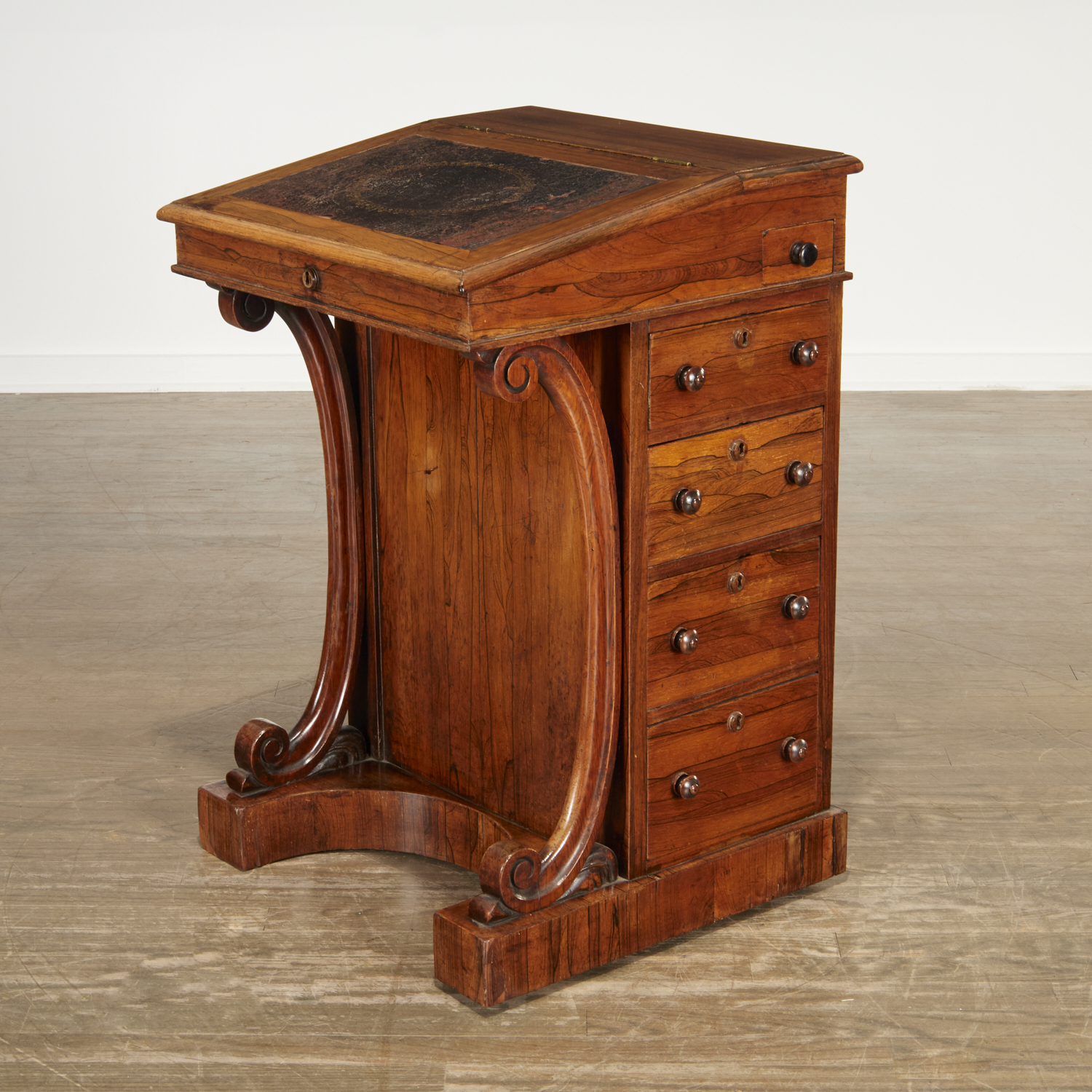 GEORGE IV ROSEWOOD DAVENPORT DESK