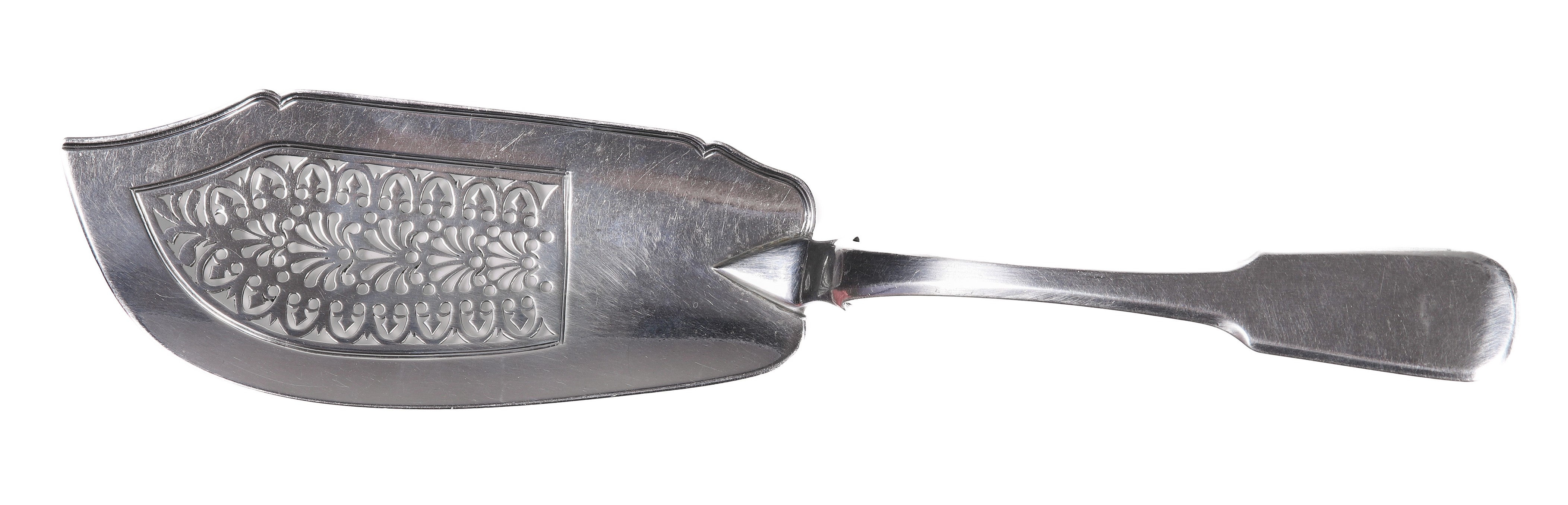 George IV silver fish server,