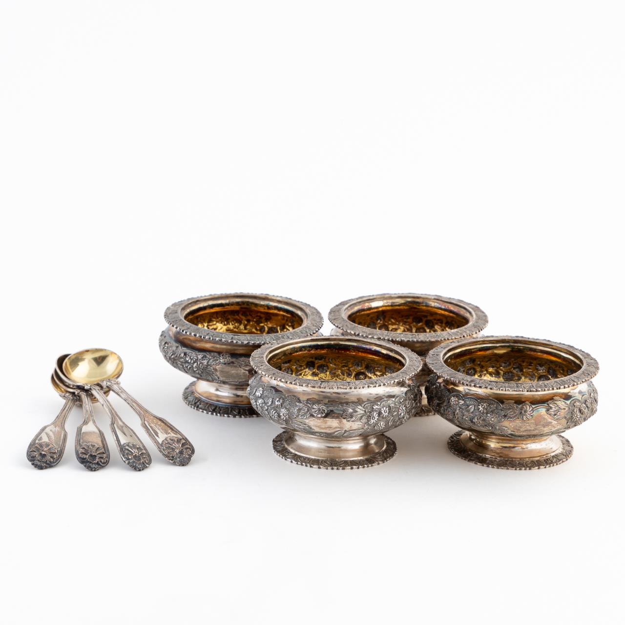 GEORGE IV SILVER SALT CELLARS &
