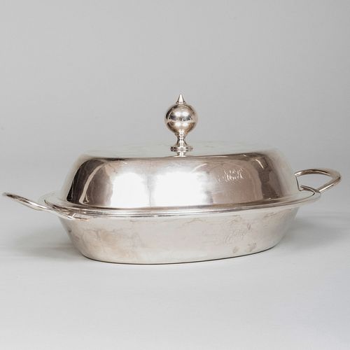 GEORGE IV SILVER VEGETABLE DISH AND