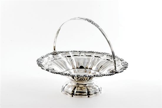 George IV sterling cake basket