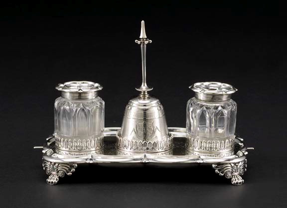 George IV Sterling Silver Standish,