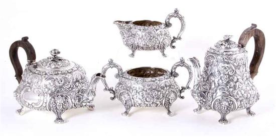 George IV sterling tea and coffee