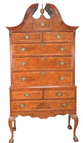 GEORGE IV STYLE MAHOGANY HIGHBOY,