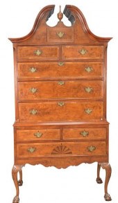 GEORGE IV STYLE MAHOGANY HIGHB