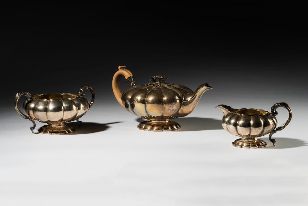 GEORGE IV THREE-PIECE STERLING