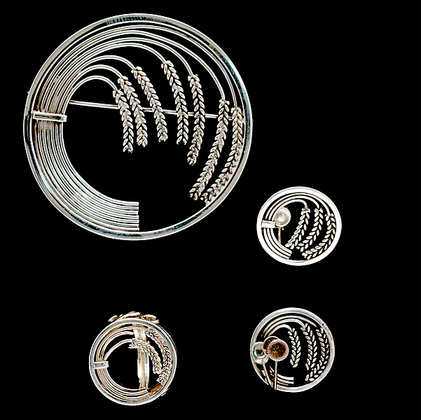 George Jensen Pin/Ring/Earring