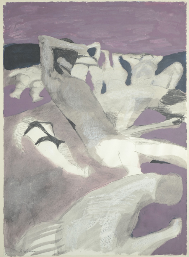 GEORGE JOHANSON WATERCOLOR ON PAPER