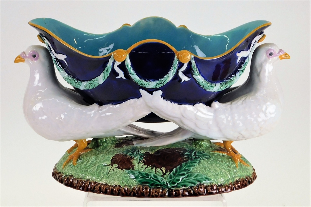 GEORGE JONES MAJOLICA FIGURAL