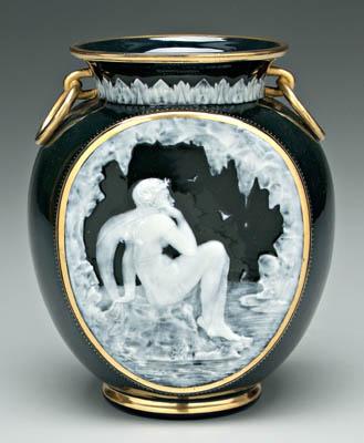 George Jones pate-sur-pate vase,