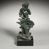 GEORGE KORAS, BLUE PATINATED B