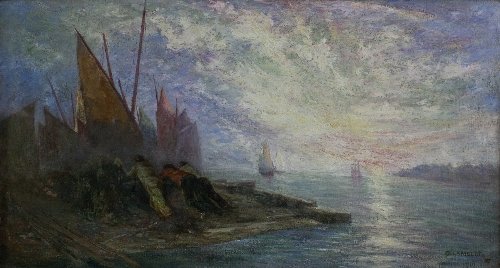 George LambertFisherman by a