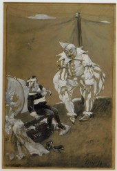 GEORGE LUKS CIRCUS SCENE PAINT