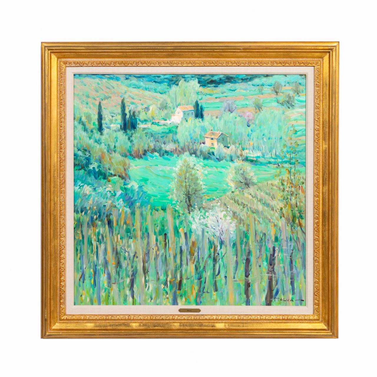 GEORGE MALVA, OIL ON CANVAS "TUSCAN
